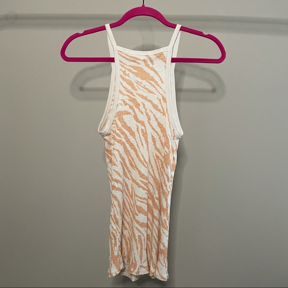 Sundry Zebra Print Rib Cami - Picture 4 of 6